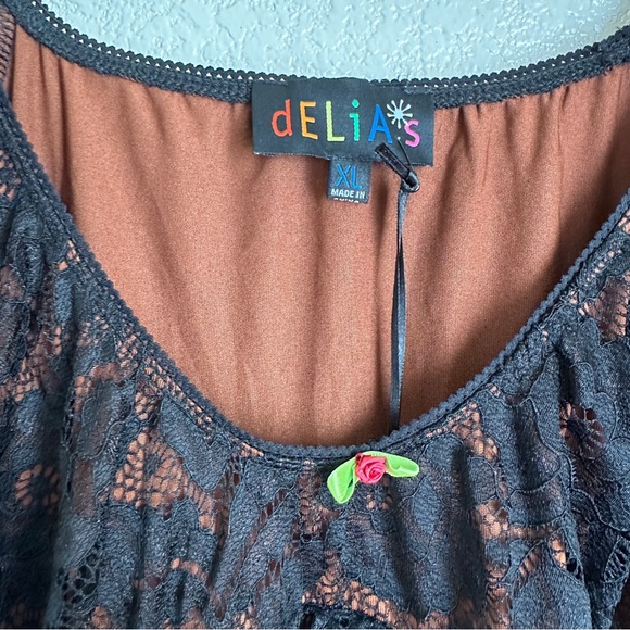 dELiAs by Dolls Kill Let Your Hair Down Mini Dress Sz XL NWT - Picture 11 of 13